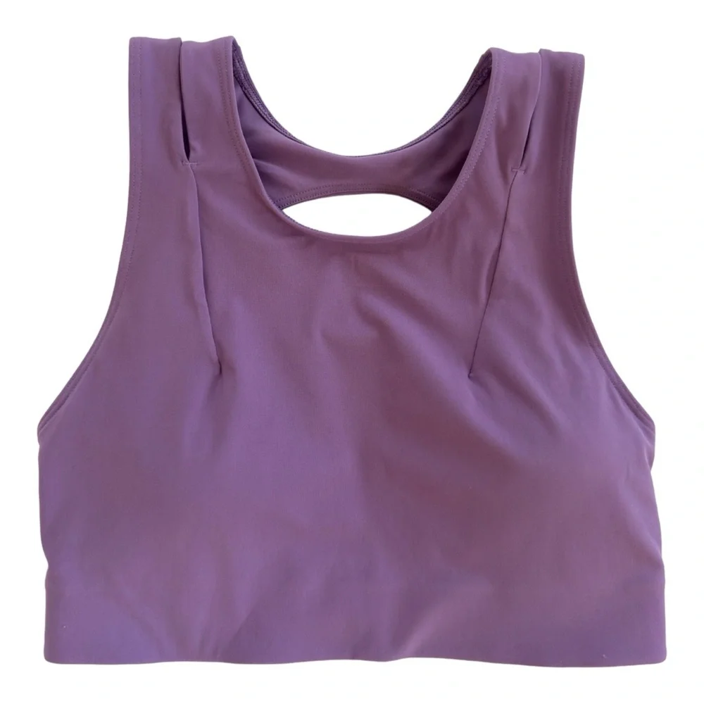 Lululemon Strong Front Sports Bra Medium Support Size 4 B/C Purple - Picture 3 of 7